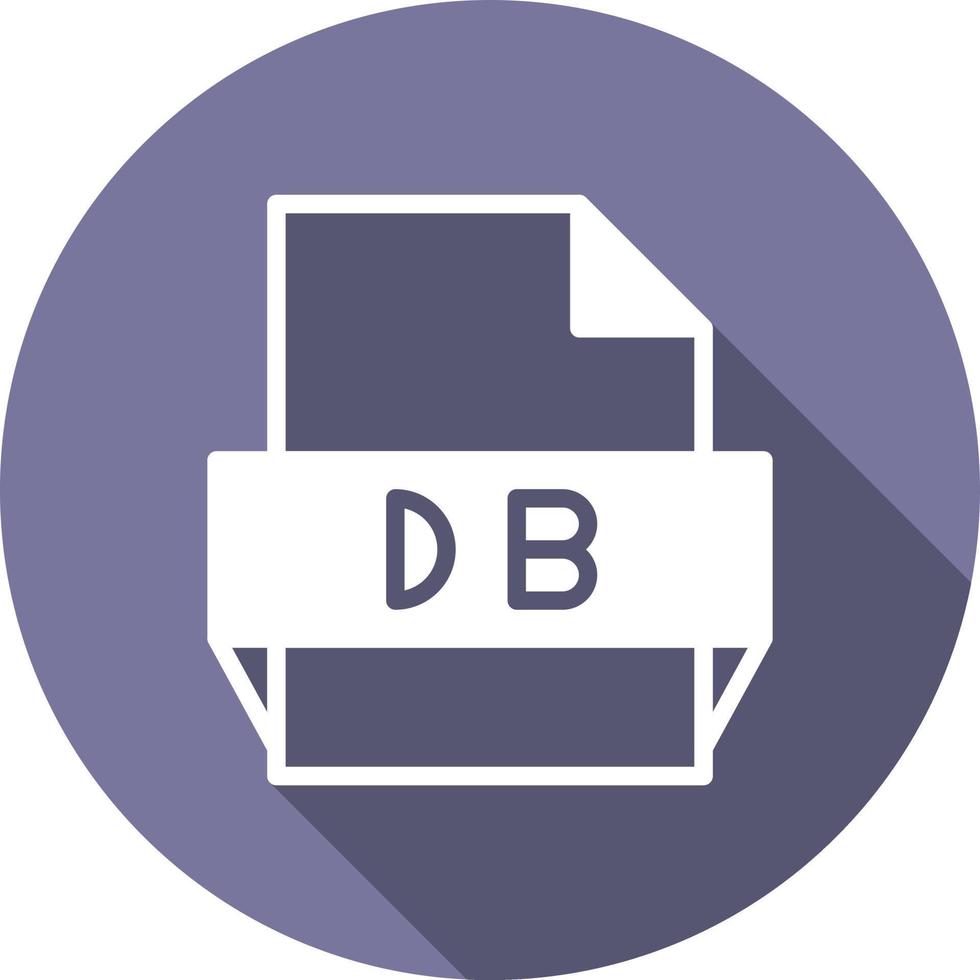 Db File Format Icon vector