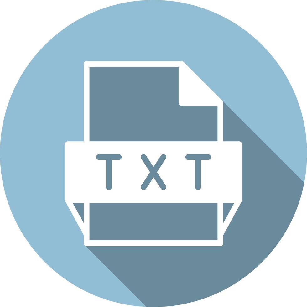 icono de formato de archivo txt vector
