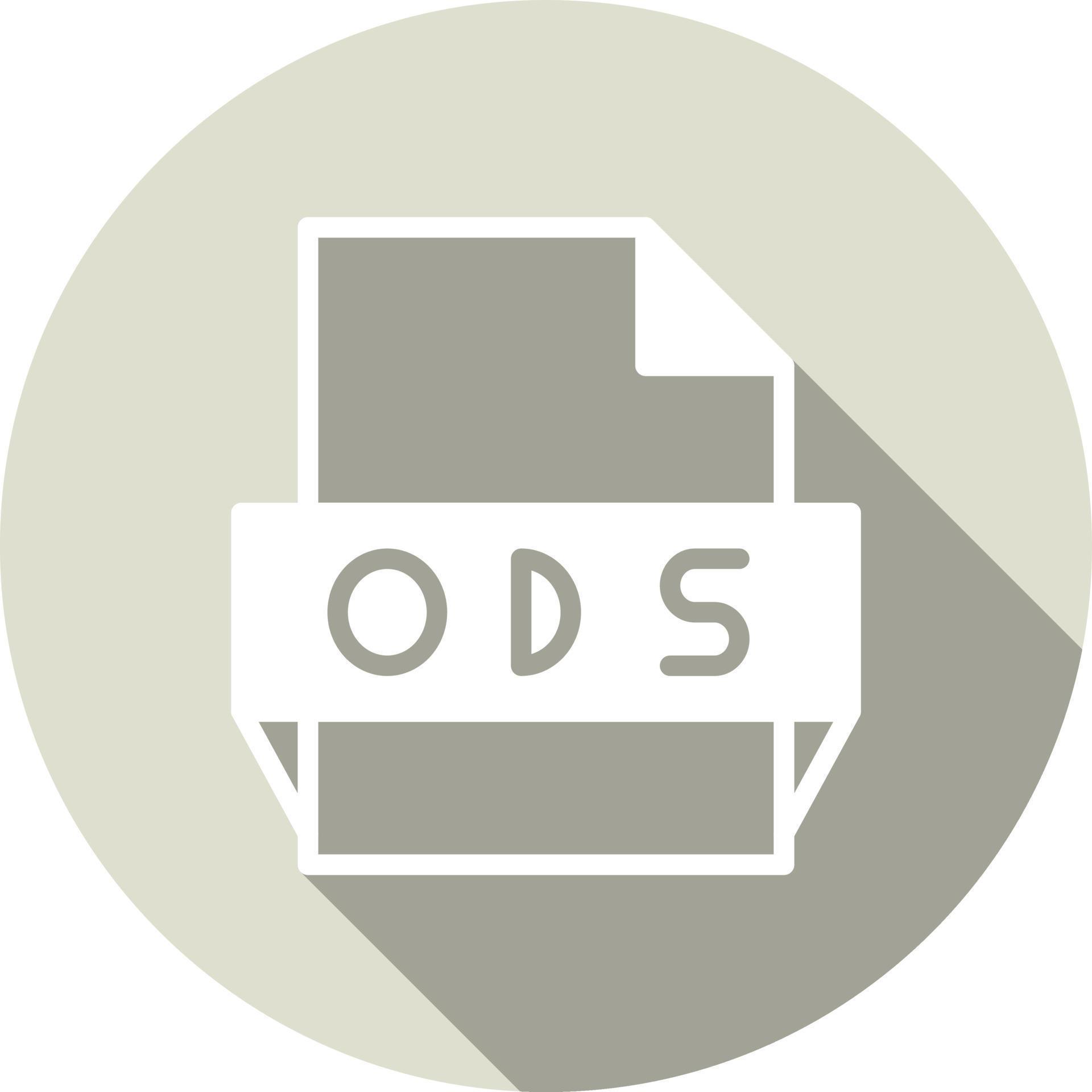 Ods File Format Icon 15824337 Vector Art at Vecteezy