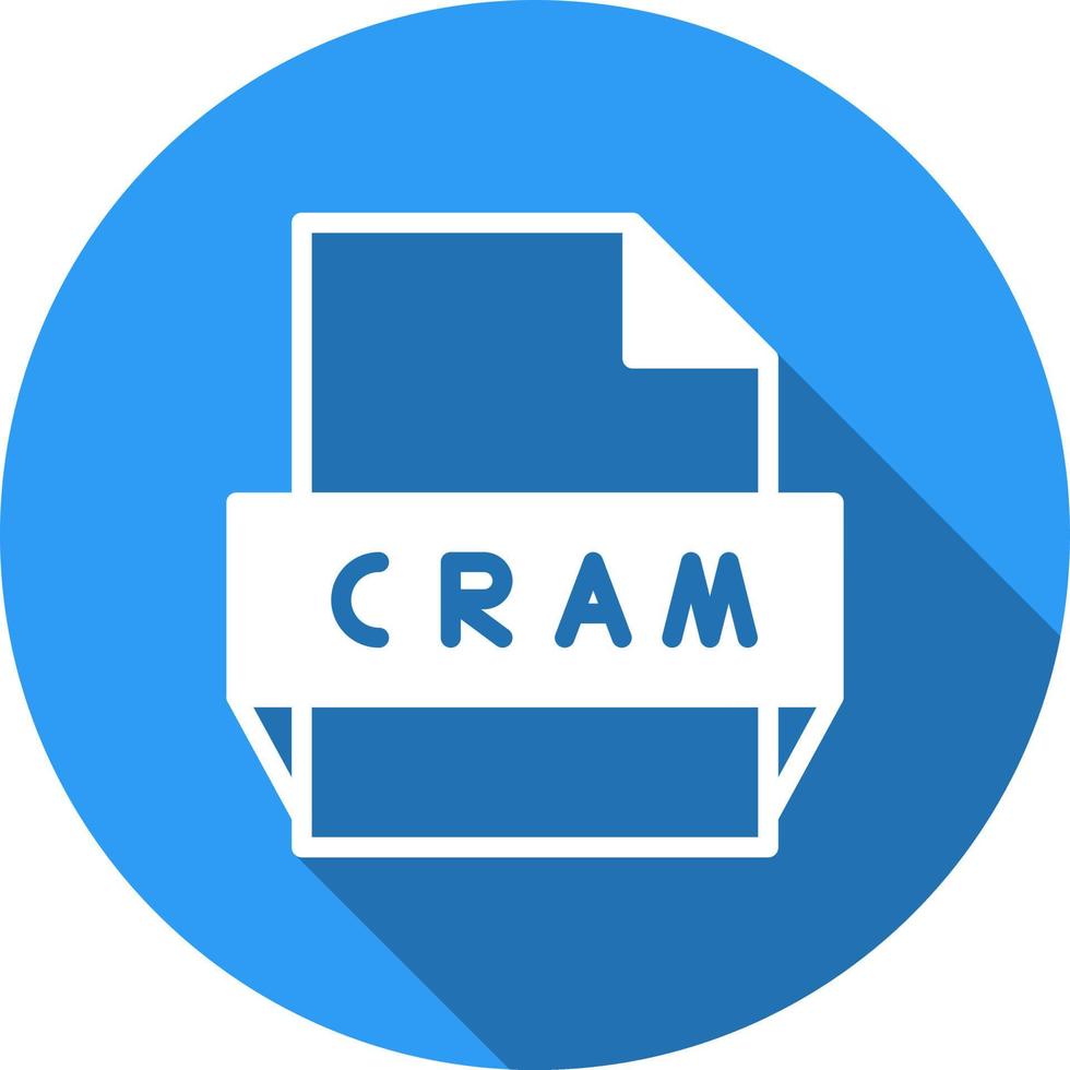 Cram File Format Icon vector