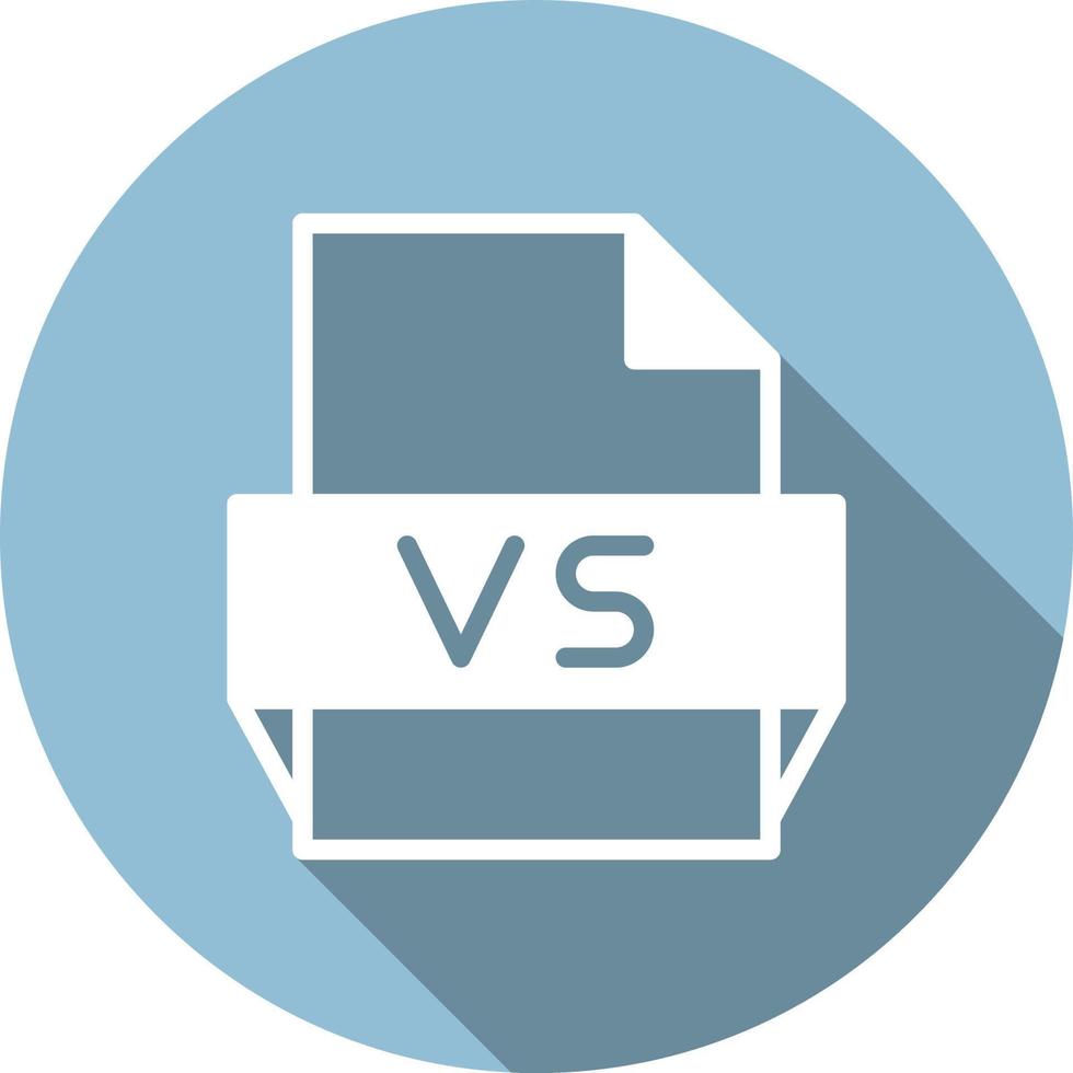 Vs File Format Icon vector