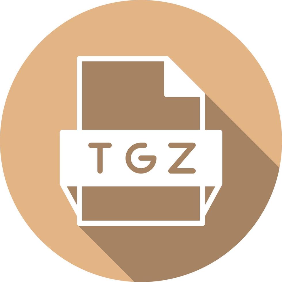 icono de formato de archivo tgz vector