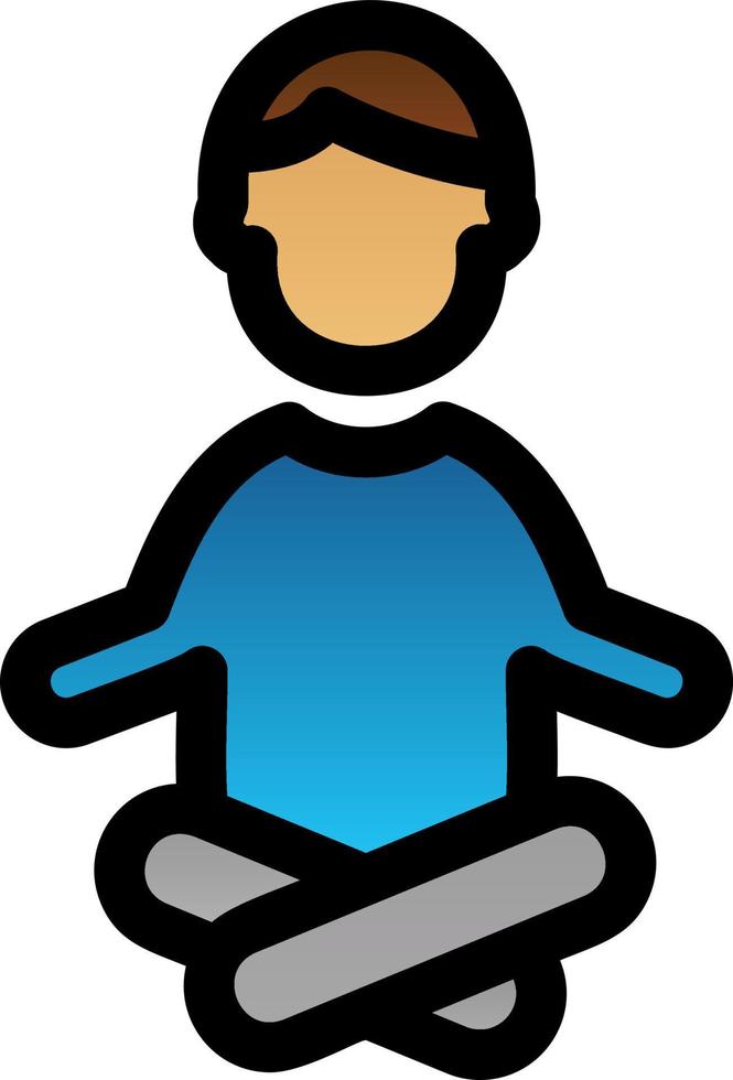 Yoga Vector Icon Design