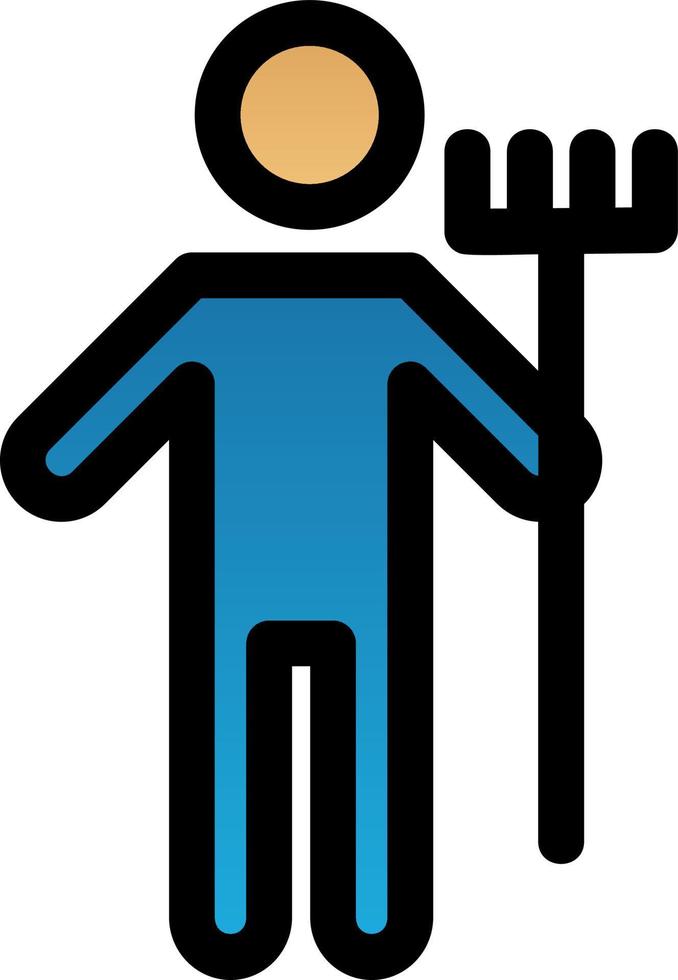 Man Holding Mop Vector Icon Design