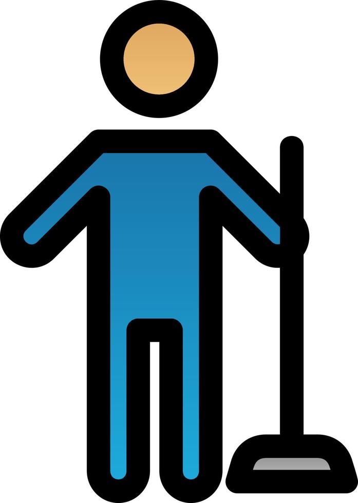 Man Holding Wiper Vector Icon Design