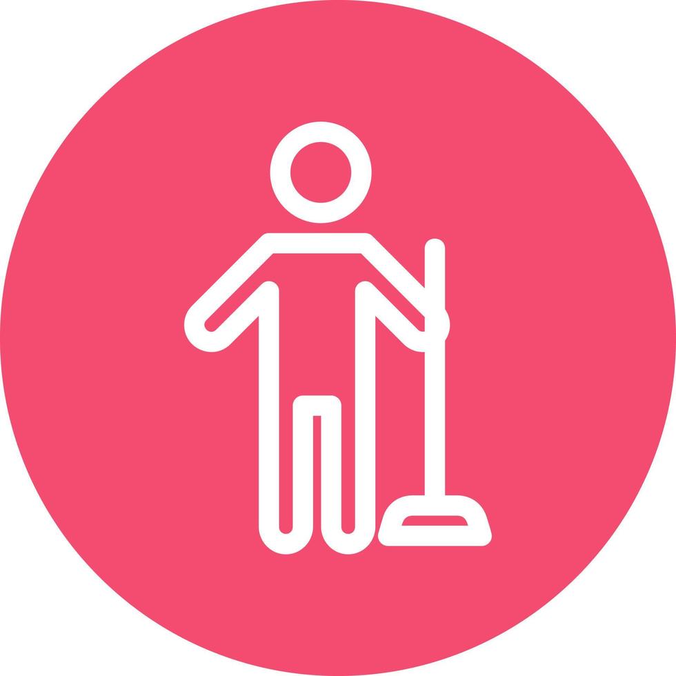 Man Holding Wiper Vector Icon Design