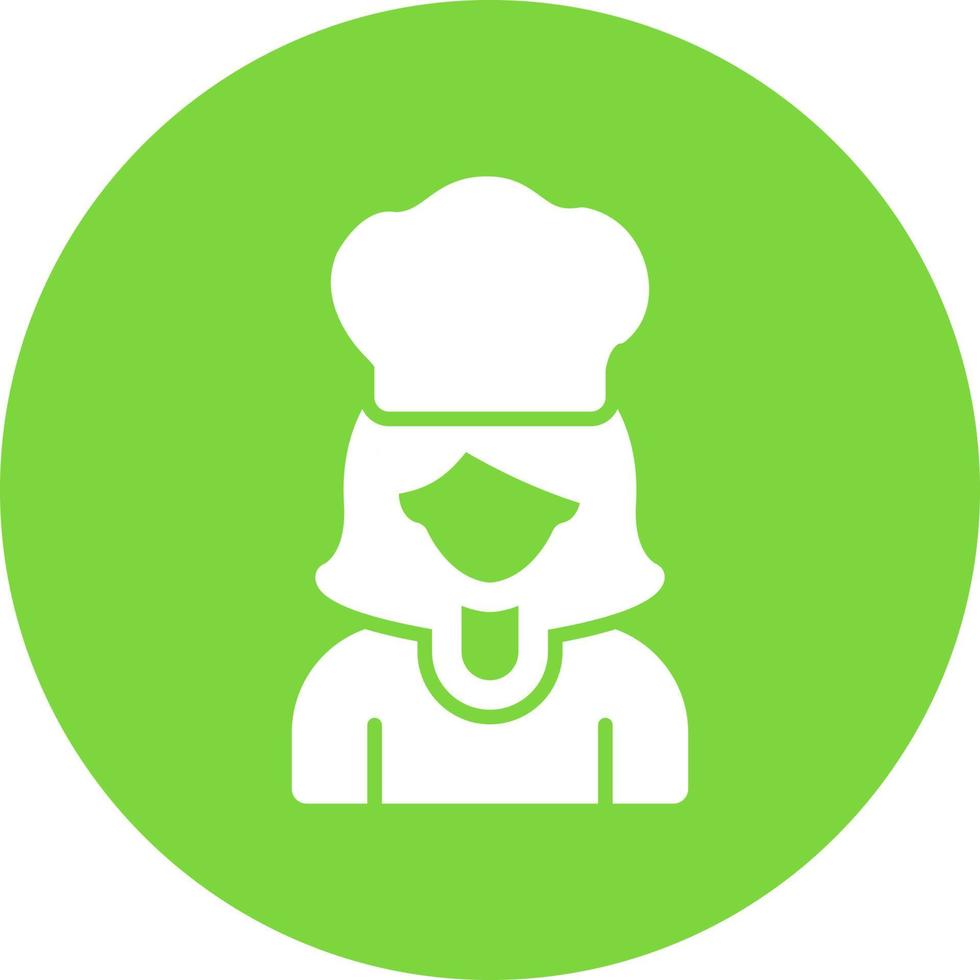 Chef Woman Vector Icon Design