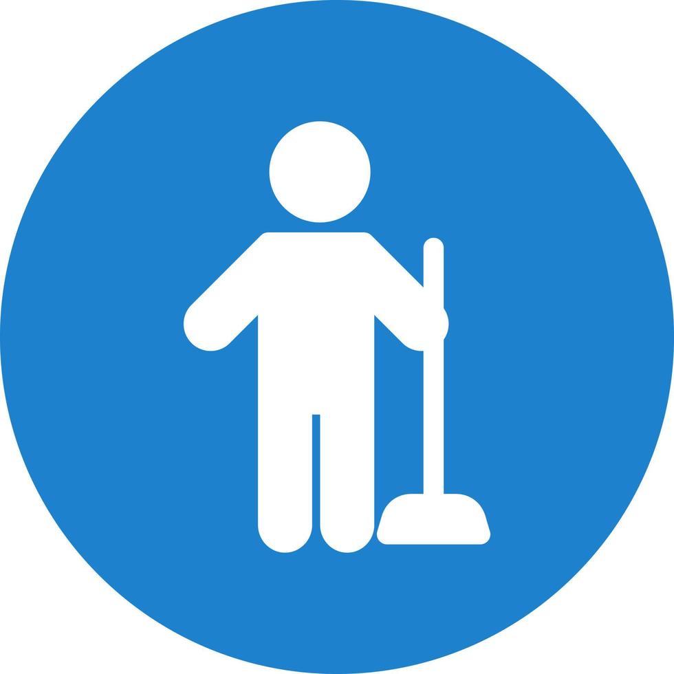 Man Holding Wiper Vector Icon Design