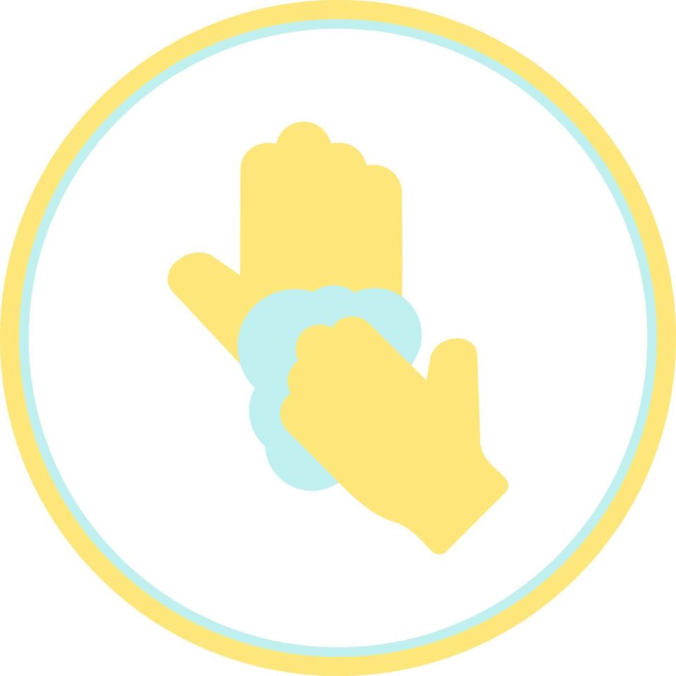 Scrubbing with Hand Vector Icon Design