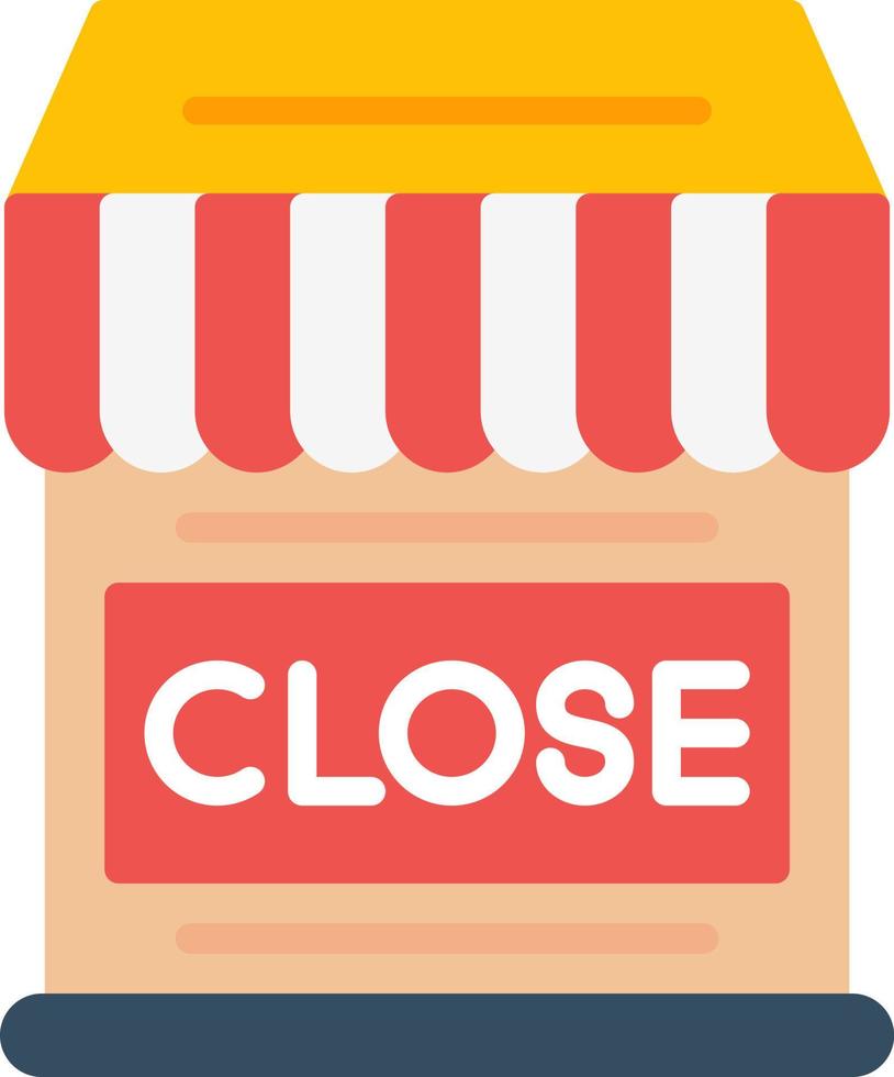 Shop Close Vector Icon Design