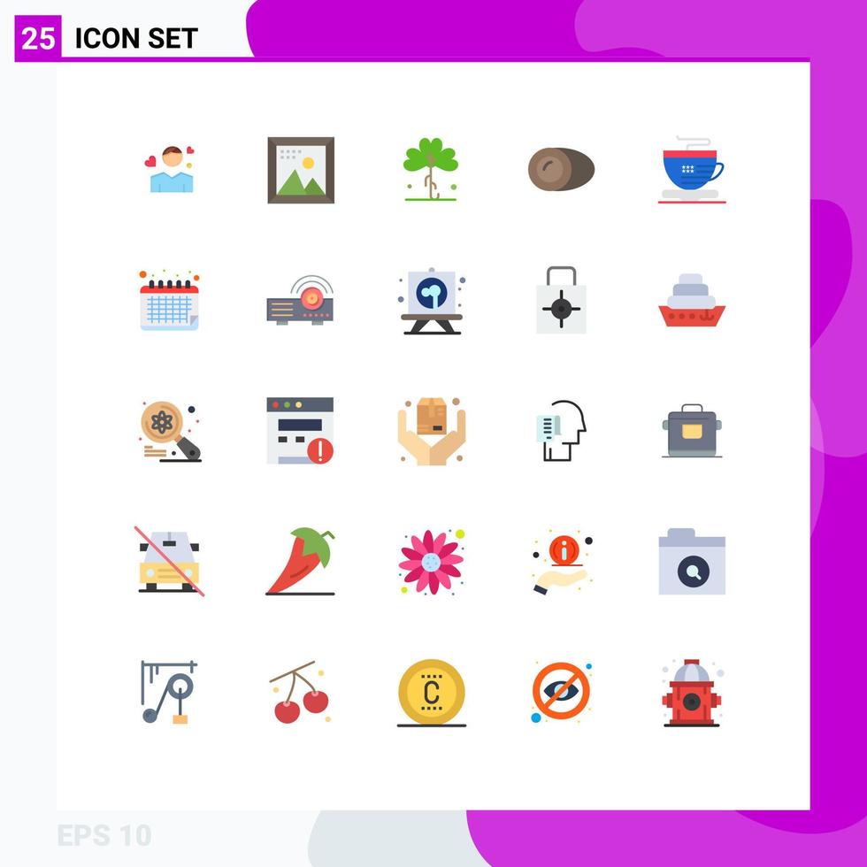 25 Creative Icons Modern Signs and Symbols of food coconut picture plant ireland Editable Vector Design Elements