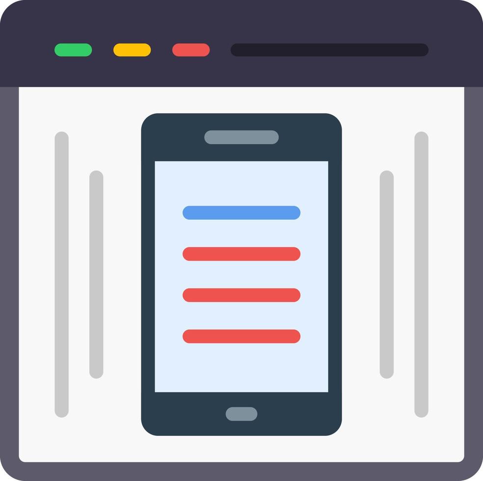 EComerce Webpage Vector Icon Design