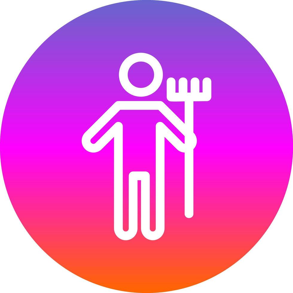 Man Holding Mop Vector Icon Design