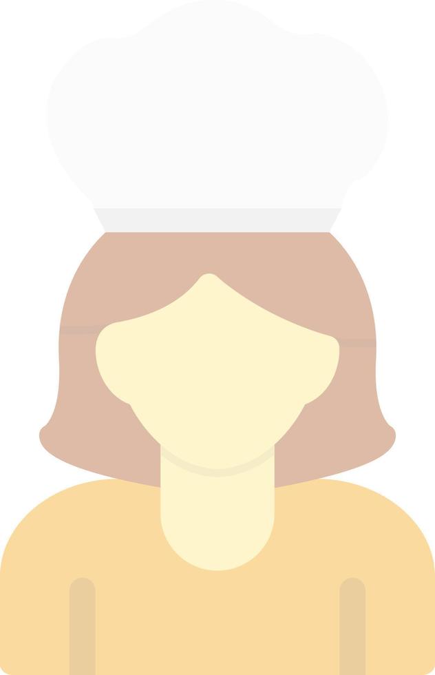 Chef Woman Vector Icon Design