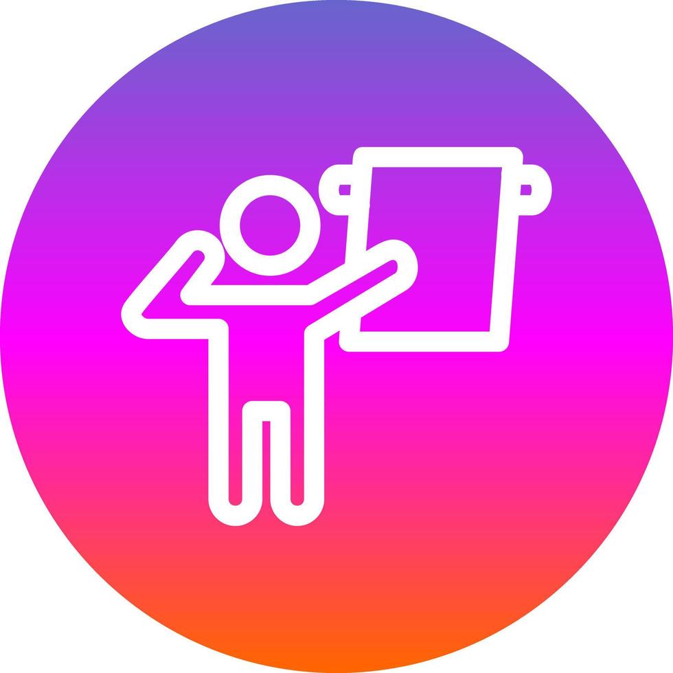 Man hanging Towel Vector Icon Design