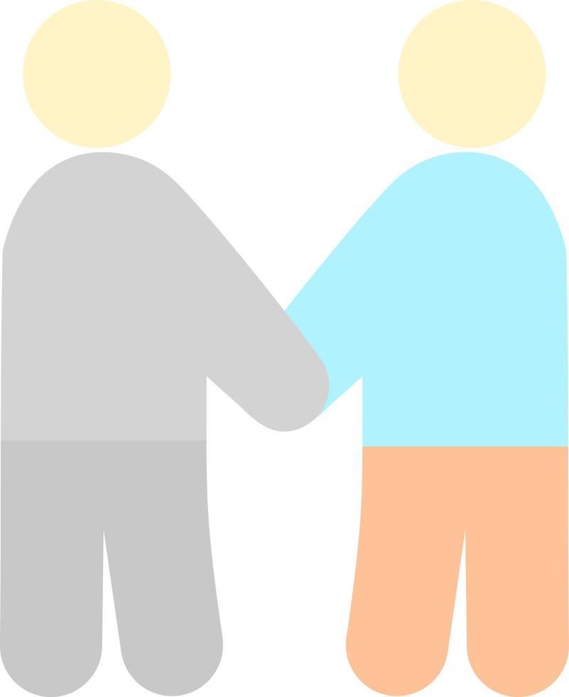 Friends Standing Vector Icon Design