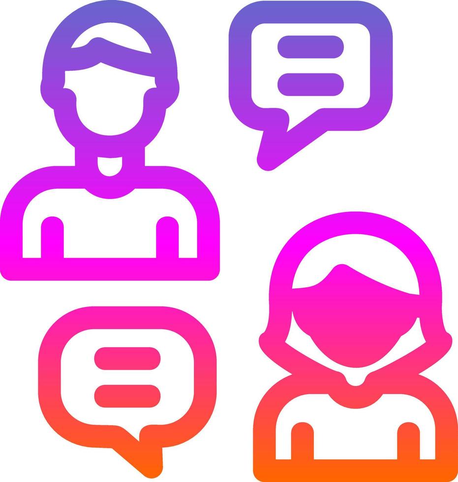 Chatting Vector Icon Design