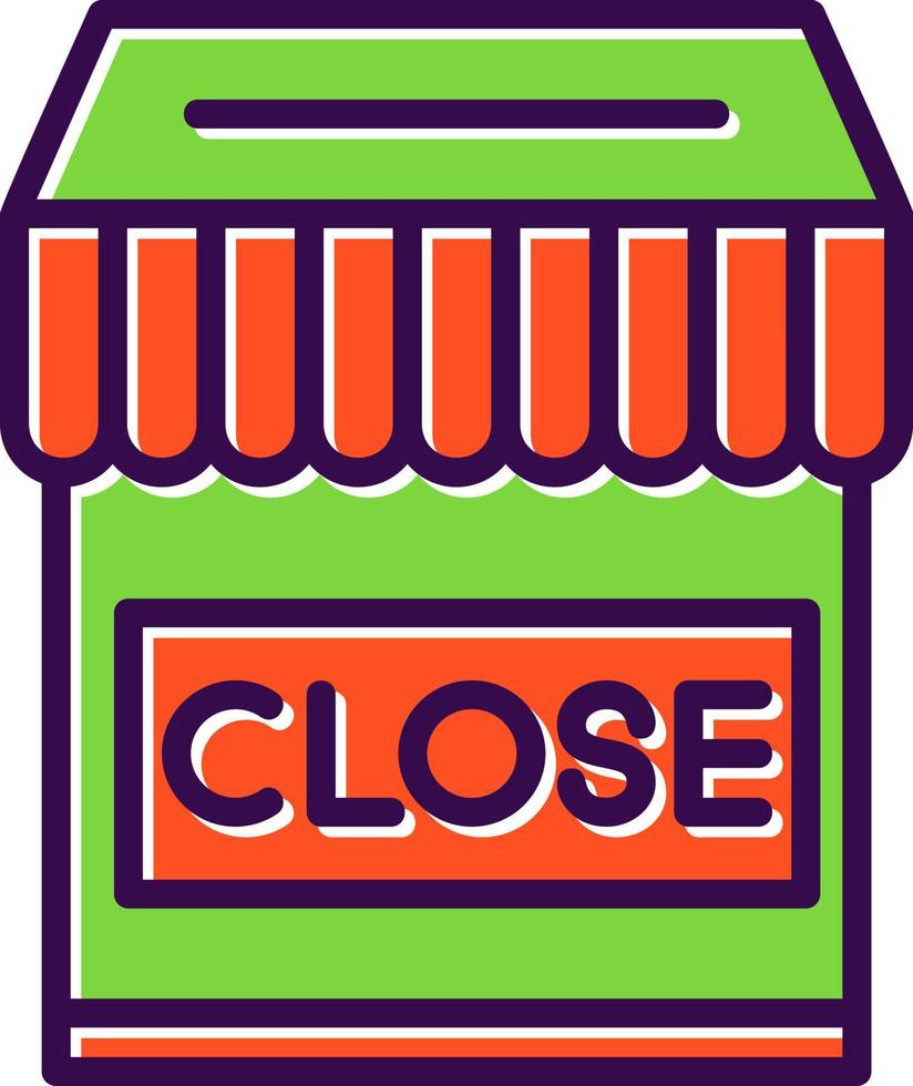 Shop Close Vector Icon Design