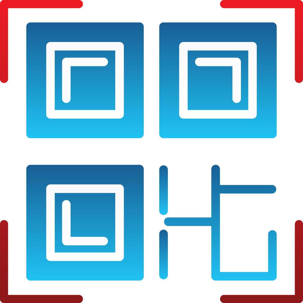 QR Code Vector Icon Design