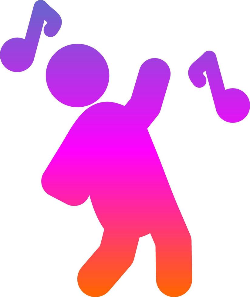 Dancing Vector Icon Design