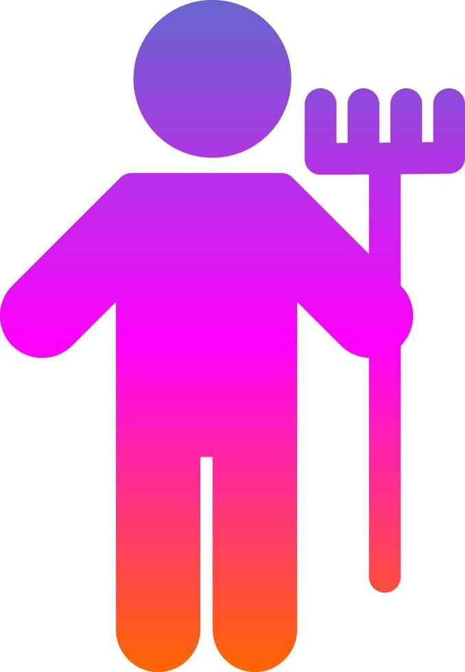Man Holding Mop Vector Icon Design
