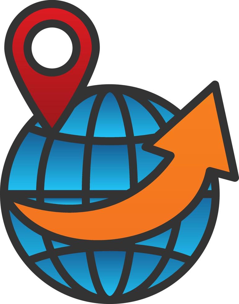 Worldwide Shipping Vector Icon Design