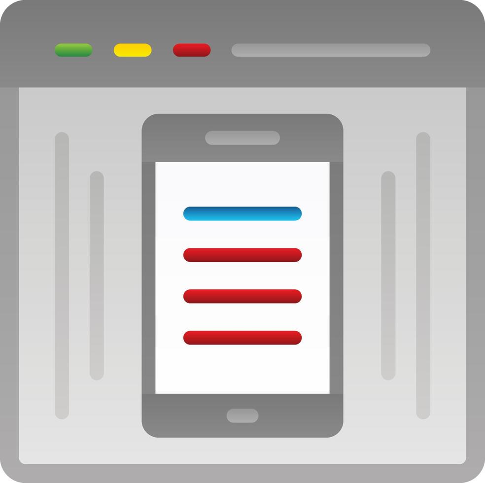 EComerce Webpage Vector Icon Design