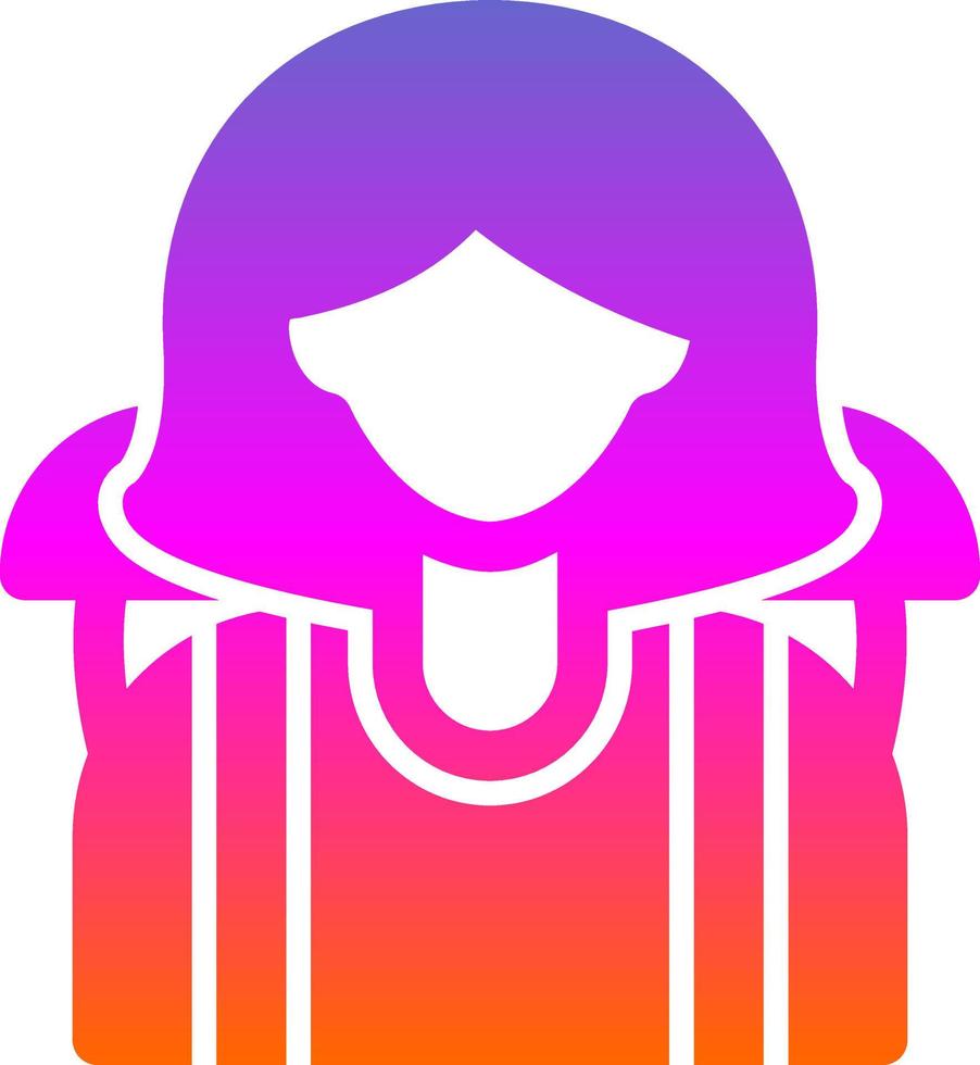 Woman Traveller Vector Icon Design