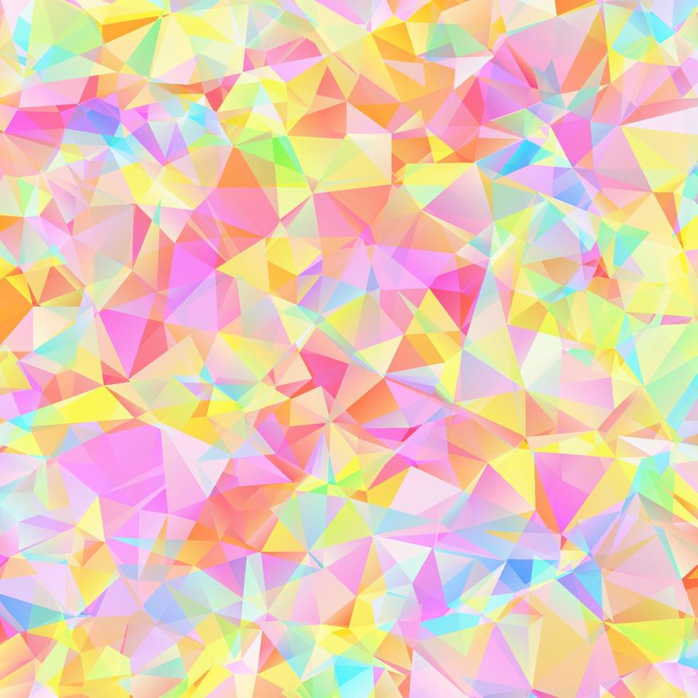 Digital colorful pattern with messy triangles grid vector