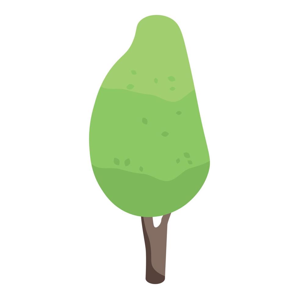 Tree garden icon, isometric style vector