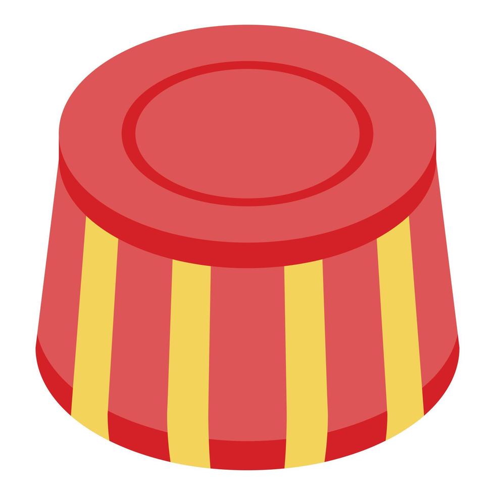 Circus stand icon, isometric style vector