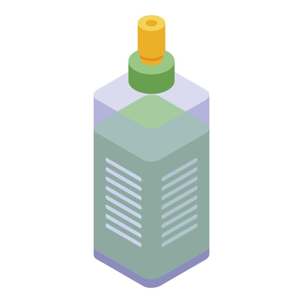 icono de botella de gel de limpieza, estilo isométrico vector