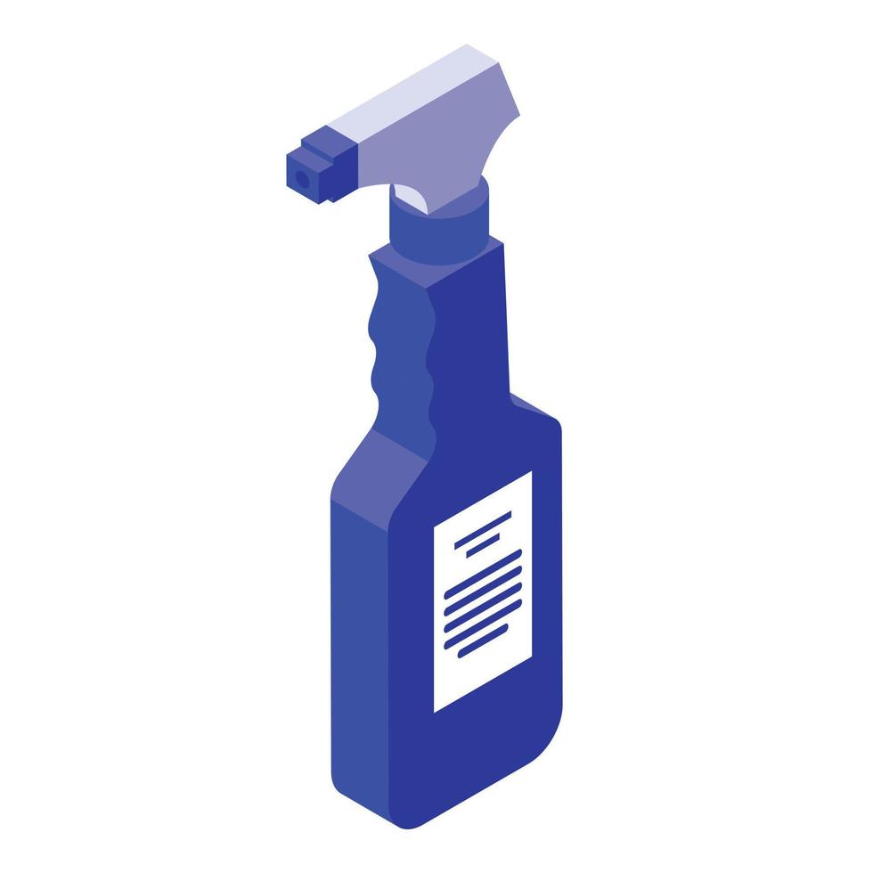 Cleaner spray icon, isometric style vector