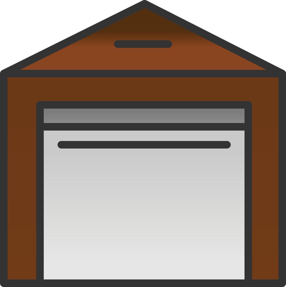 Warehouse Vector Icon Design