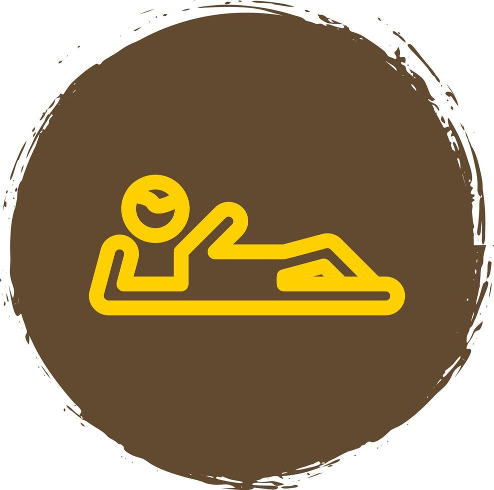 Lying Down Vector Icon Design