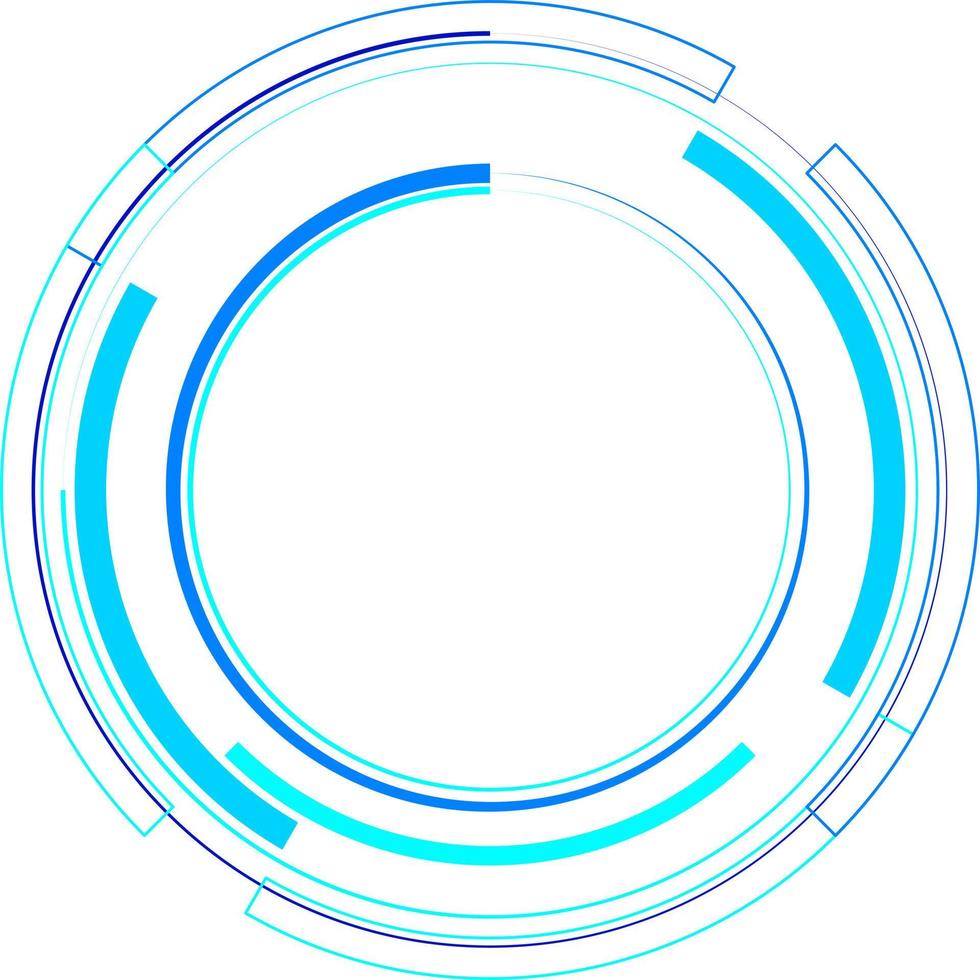 Tech Circle Decorative Vector Design Element