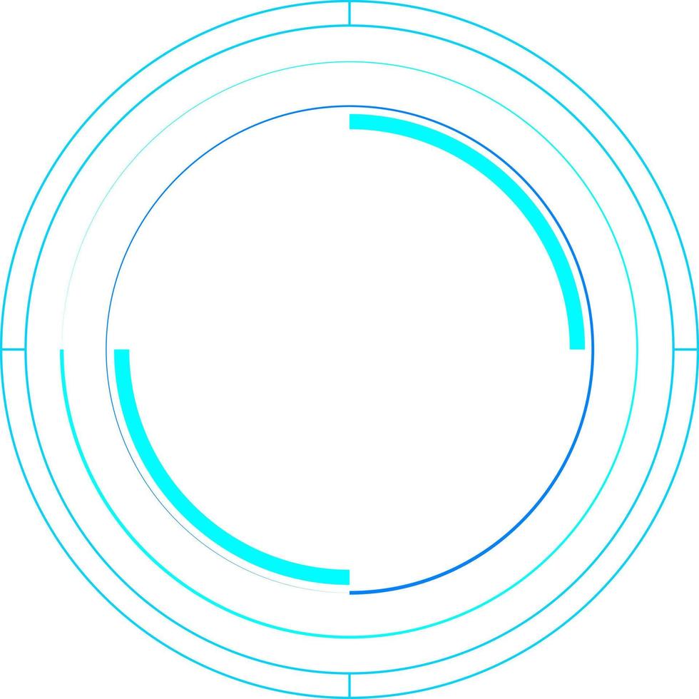 Tech Circle Decorative Vector Design Element
