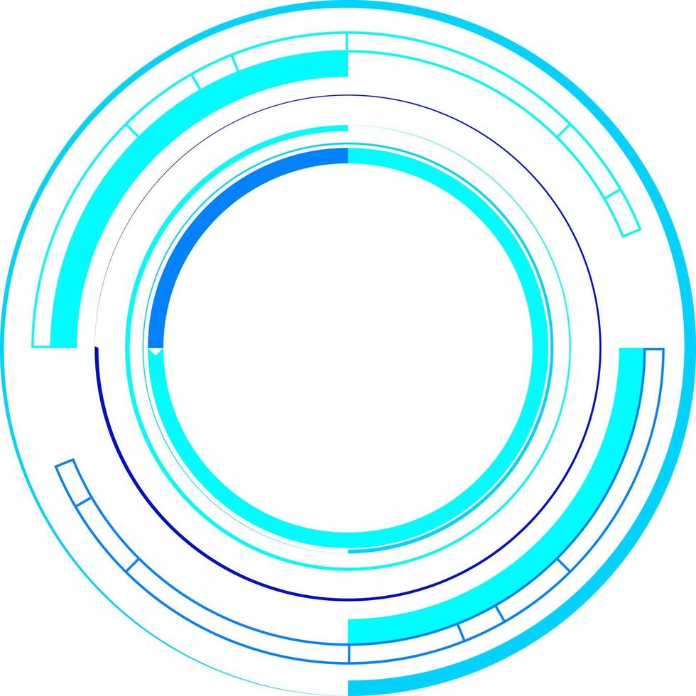Tech Circle Decorative Vector Design Element