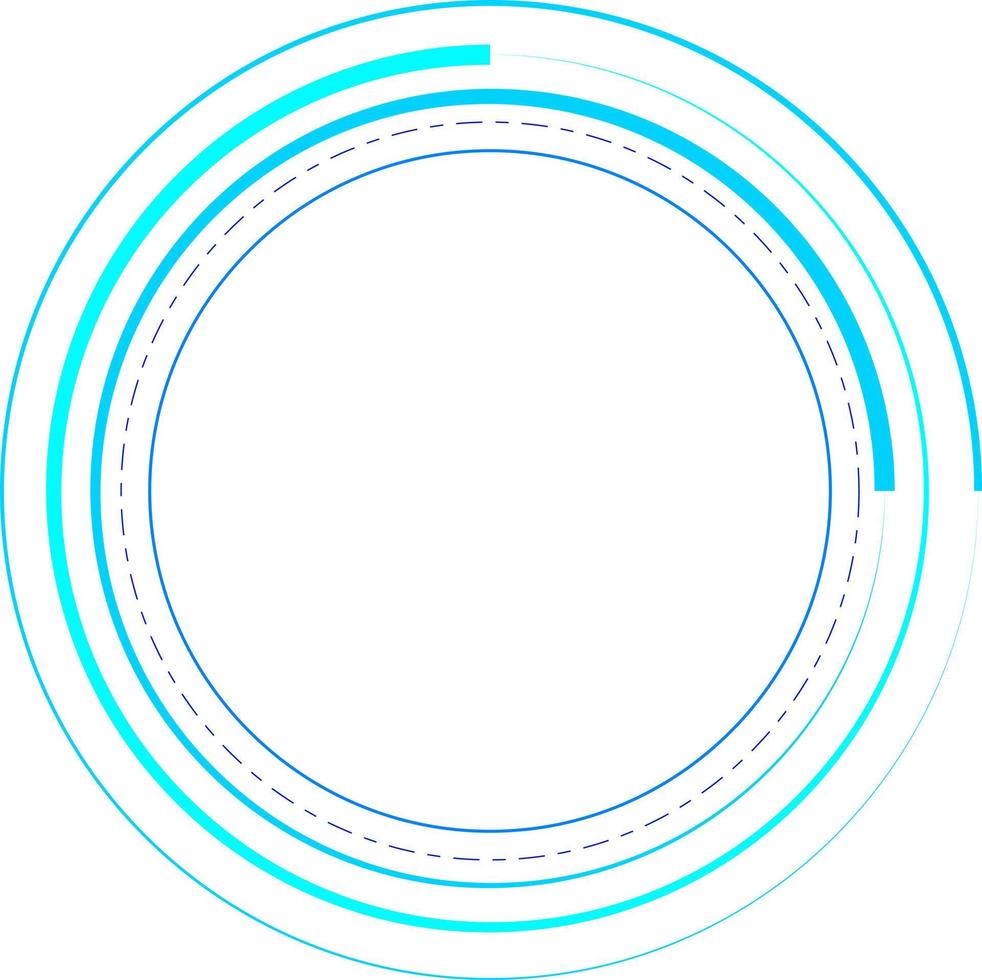 Tech Circle Decorative Vector Design Element
