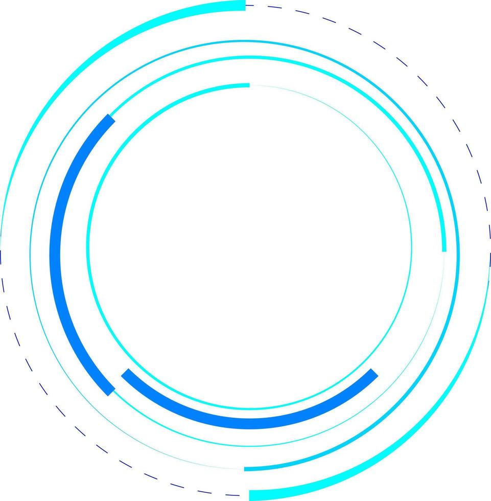 Tech Circle Decorative Vector Design Element