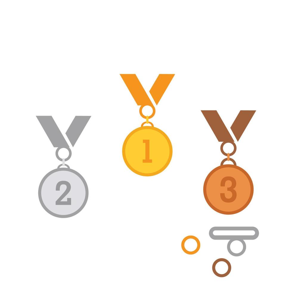 medal logo Template vector illustration icon design