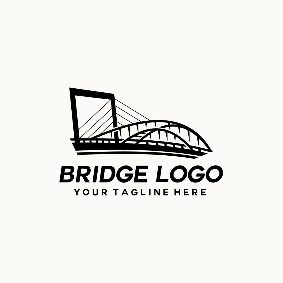 Bridge logo design - vector illustration, Bridge logo design emblem. Suitable for your design need, logo, illustration, animation, etc.