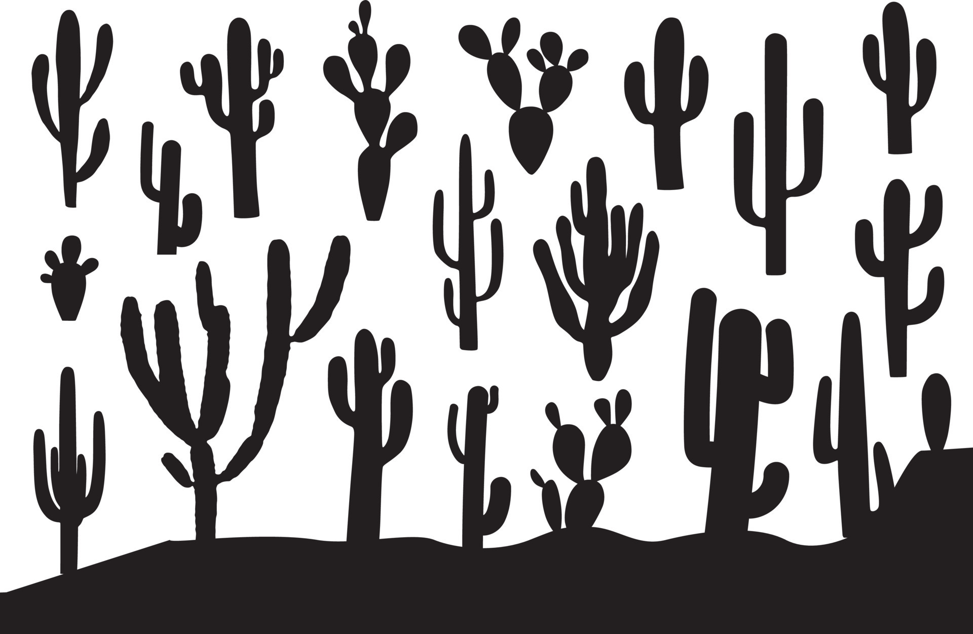 cactus-silhouette-set-15826897-vector-art-at-vecteezy