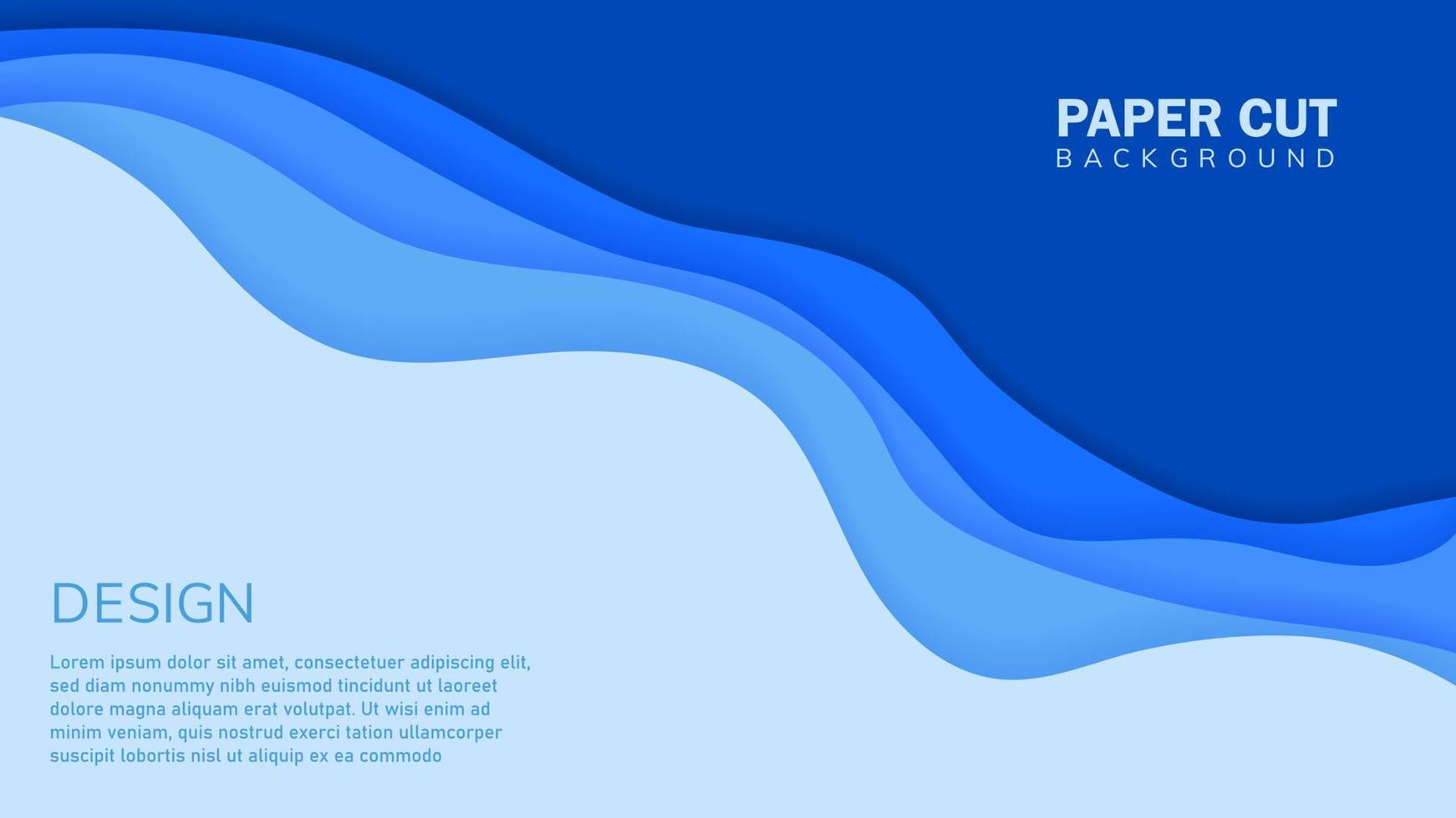 blue abstract background for presentation cover banner vector