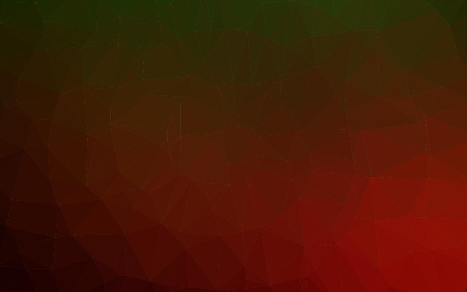 Light Green, Red vector abstract polygonal layout.