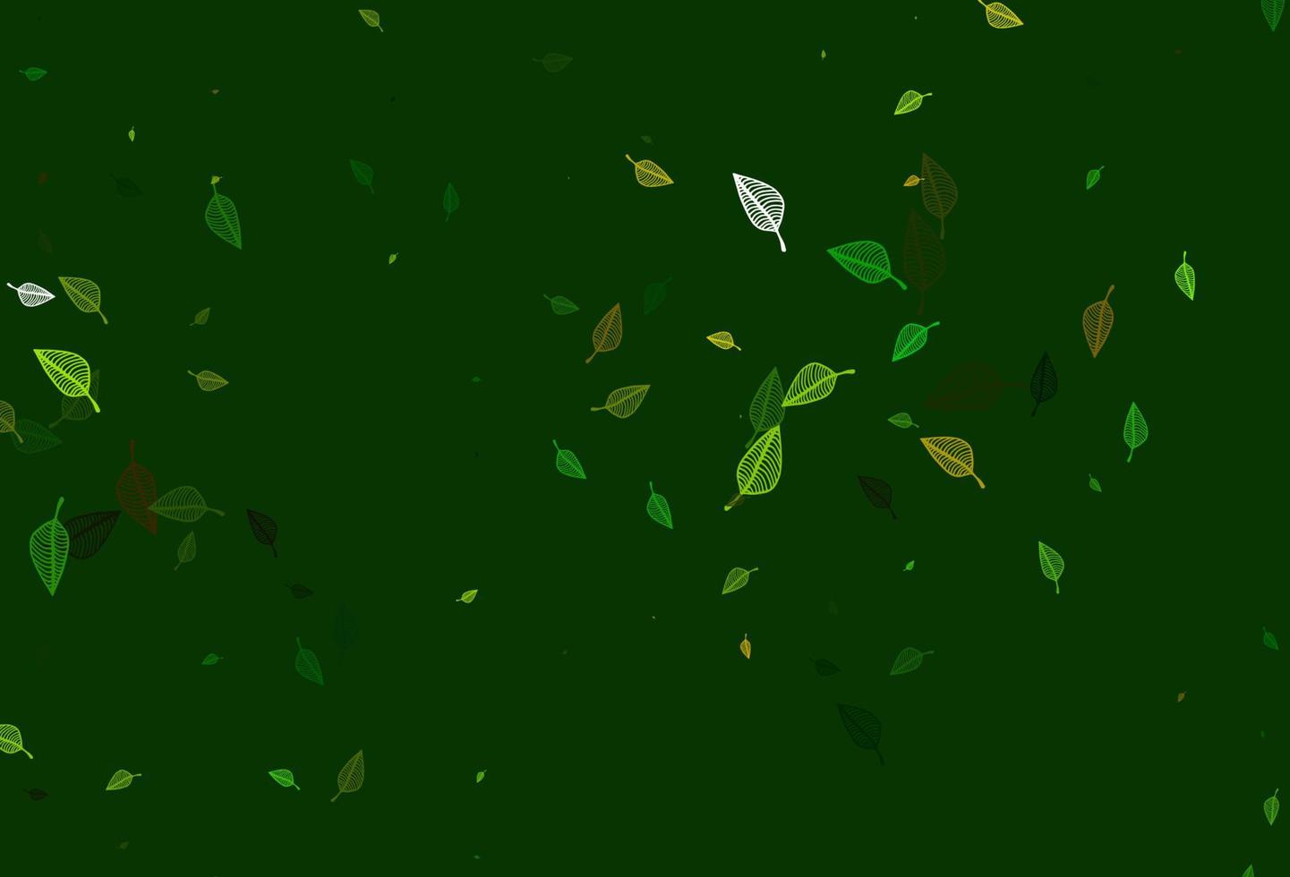 Light Green, Yellow vector doodle layout.