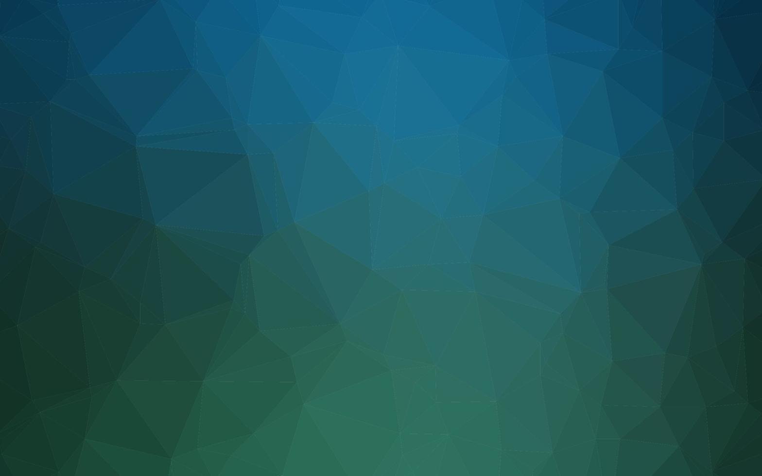 Dark Blue, Green vector abstract polygonal cover.