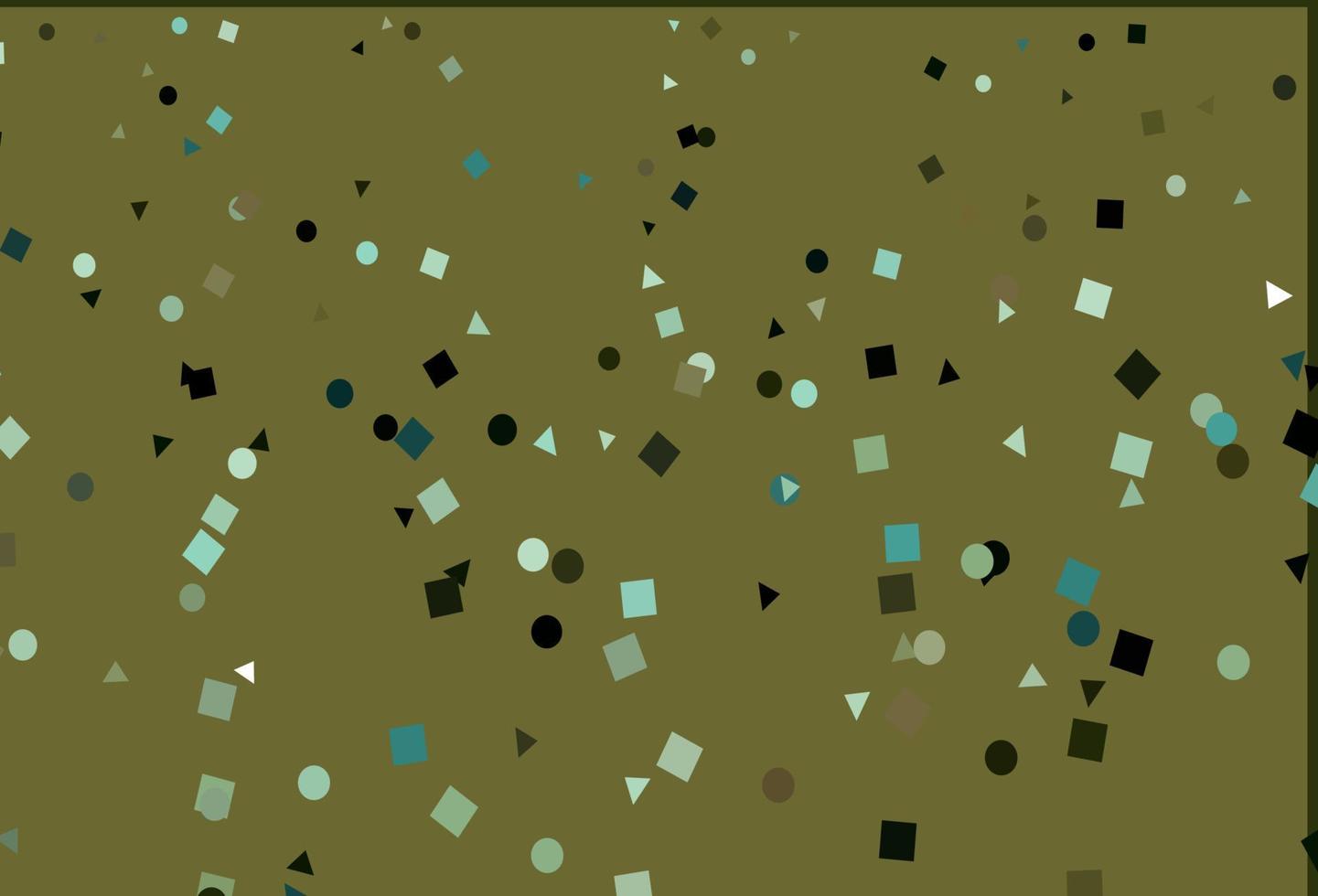Light Green vector pattern in polygonal style with circles.
