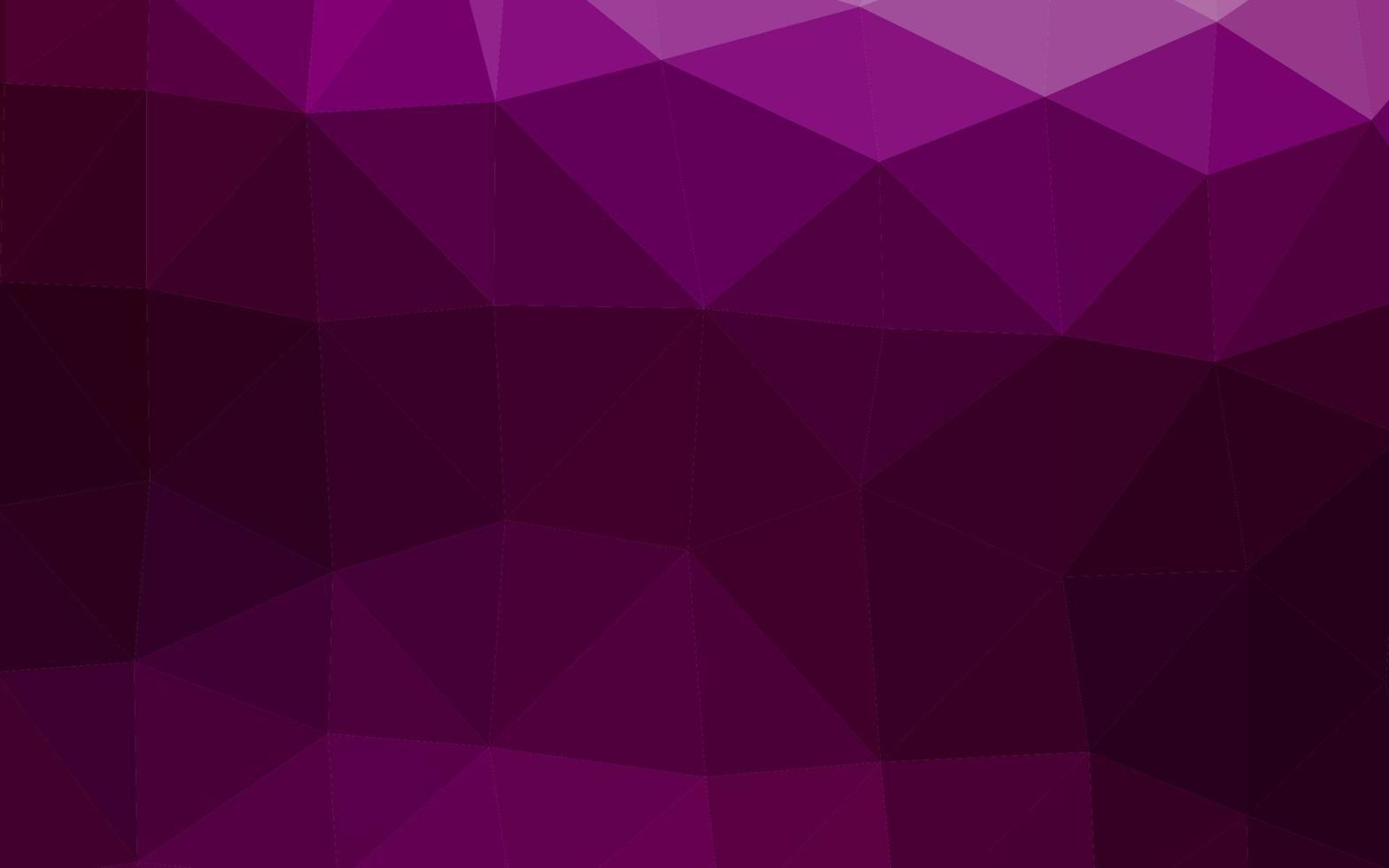 Dark Purple vector polygon abstract backdrop.
