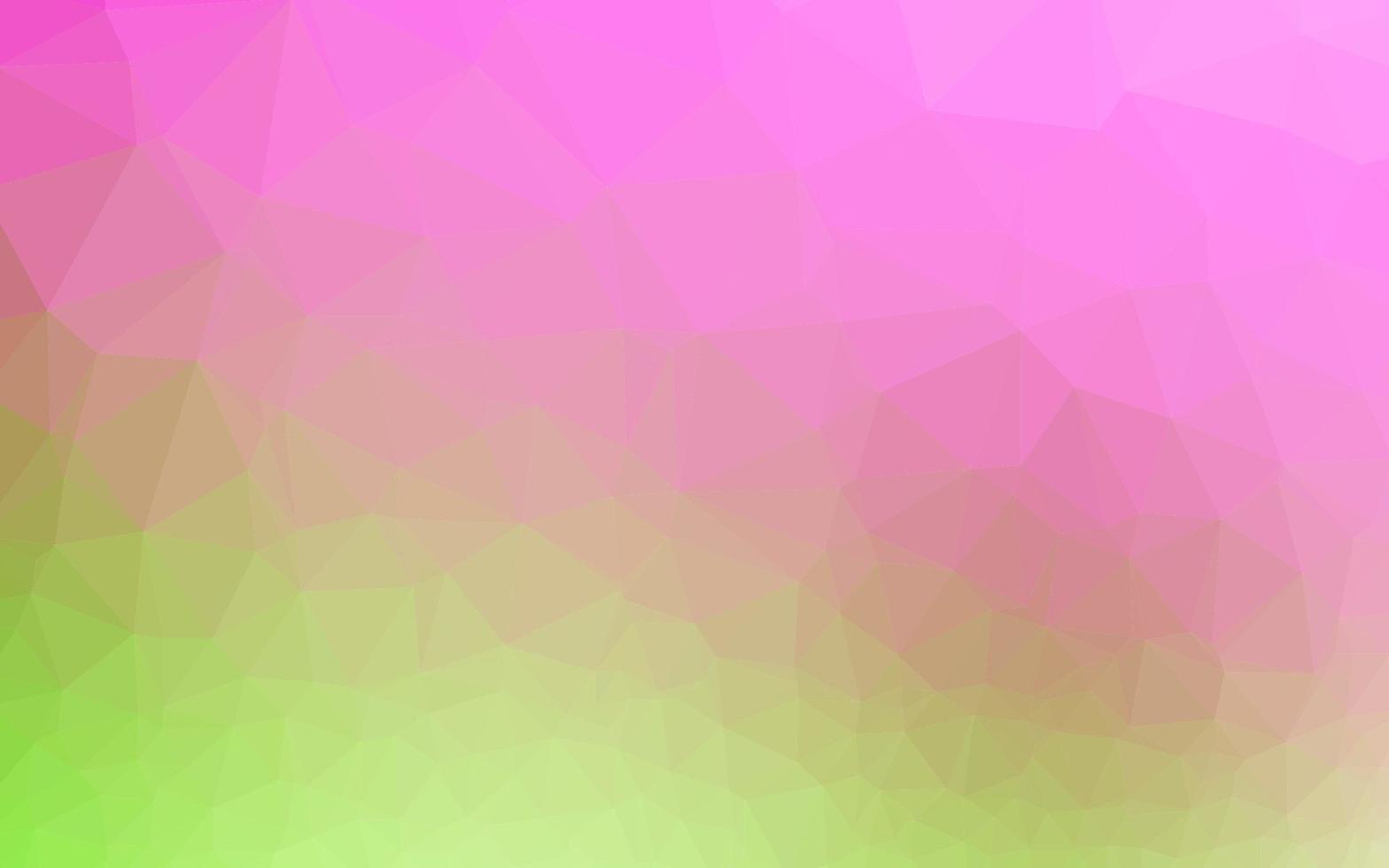 Light Pink, Green vector low poly layout.